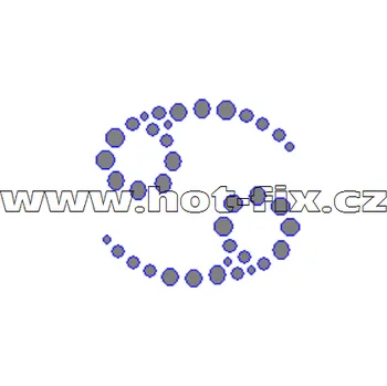 SZ002-04 - hot-fix kamínkový potisk znamení zvěrokruhu Rak (22. 6.-22. 7.), rozměry cca 4,3x4,0cm barva: kameny barva 101 Crystal /stříbrná