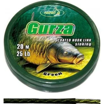 Rybářská šňůra Katran Ztužená návazcová šňůrka Coated braided hook links GURZA 15lb 20m
