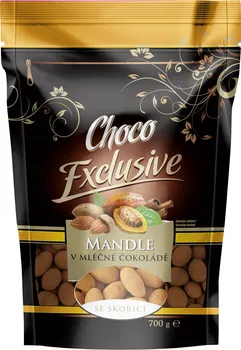 Čokoláda Poex Choco Exclusive Mandle v mléčné čokoládě se skořicí 700 g