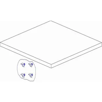 Šatní skříň Dodatková police Pinio do 1D skříně Marseille