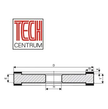 Brusný kotouč Dia kotouč 9A3 175x20/2x20 K100 D91 (T16) chladit ANO i NE pryskyřice
