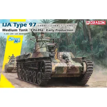 Plastikový model Dragon IJA Type 97 Medium Tank "Chi-Ha" Early Production 1:35