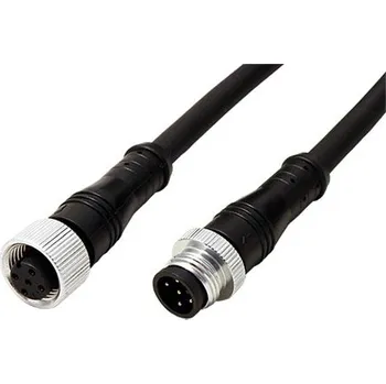 Datový kabel Silverline prodlužovací kabel M12 5pin (M) - 5pin (F), kód A, 1m, PUR (2552) - 11.50.3800