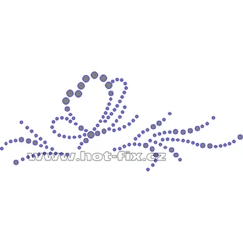 ZM013-P - nažehlovací potisk z hot-fix kamenů motýl, rozm. cca 13,8x5,7cm barva: kameny barva 101 Crystal /stříbrná