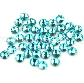 celobroušené hot-fix kameny Premium barva 120 Aquamarine /modrý tyrkys, velikost SS 6, balení 144ks, 720ks nebo 1440ks barva: barva CBP 120 Aquamarine, velikost: velikost SS 6, prodejní balení: balení 144ks /1grs