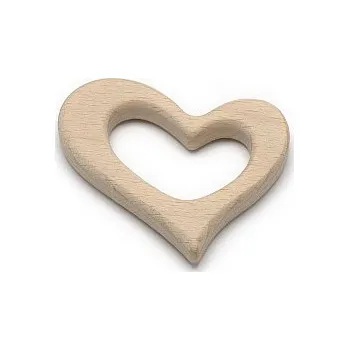 Přívěsek Dřevěné okusovátko / přívěsek srdce mm