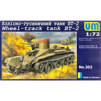 Plastikový model 1/72 BT-2 Sov.Tank