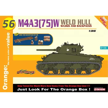 Plastikový model Dragon M4A3(75)W Welded Hull 1:35