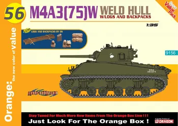 Plastikový model Dragon M4A3(75)W Welded Hull 1:35