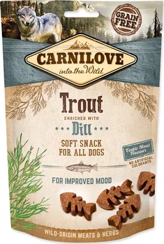 Pamlsek pro psa Carnilove Semi-Moist Trout enriched with Dill 200 g