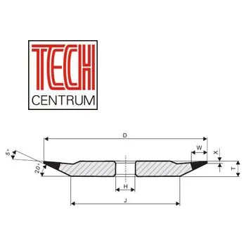 Brusný kotouč CBN kotouč 4BT9 150x10/1x32 K100 B151 chladit ANO i NE pryskyřice