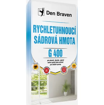 Stavební chemie DEN BRAVEN sádrová omítka G400 5 kg /004106GY/