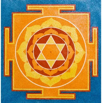 Radost v písku Šablona na pískování mandala 32 - Bhuhávéšnári Varianta: 210 x 210 mm