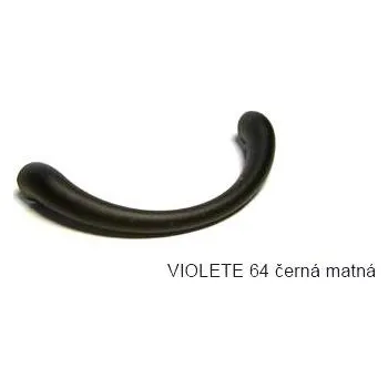 Nábytkové kování kovová úchytka VIOLETE 64 Varianta: VIOLETE 64 černá matná