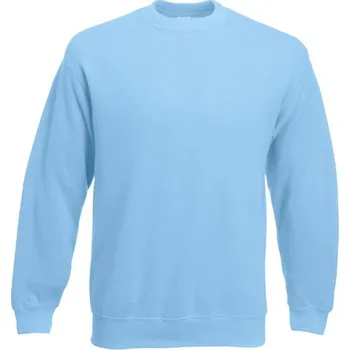 Pánská mikina Fruit Of The Loom Set-in Sweat Sky Blue