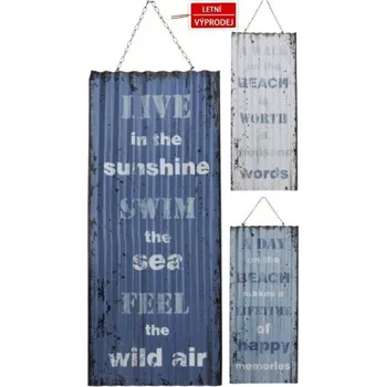 Zahradní dekorace Plechová cedule s nápisem (109220 *!041 NB1110470 obraz nápis plech.)