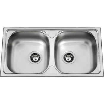 Nerezový dřez Sinks Okio 780 Duo 3 1/2 leštěný RDOKL78043525V