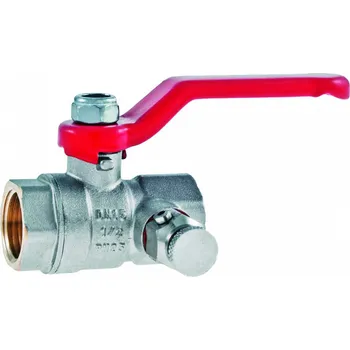 Vodovodní kohout Kulový kohout voda páka DN 15 - 1/2" FF s vypouštěním