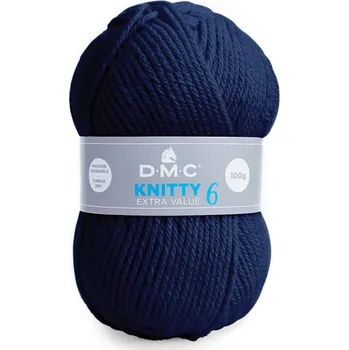 Příze Příze KNITTY 6 100g, tmavě modrá - odstín 971