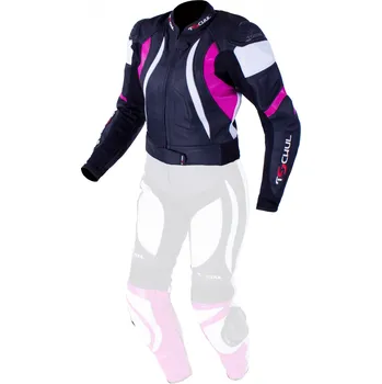 Moto kombinéza Recenze Tschul 546 černo/bílo/růžová 42