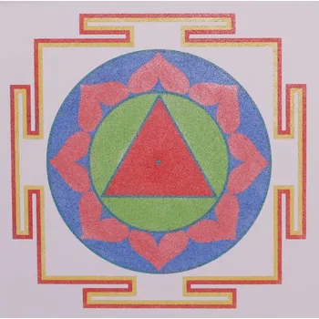 Radost v písku Šablona na pískování mandala 38 - Tára jantra Varianta: 210 x 210 mm