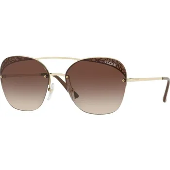 Oblečení a móda Vogue 4104S zlatá lesk hnědá, čočka hnědá gradál 84813