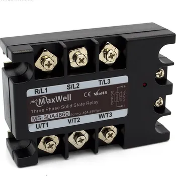 Relé Solid State Relé Maxwell MS-3AA4860 60A Třífázové