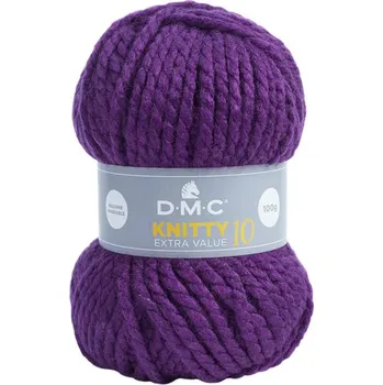 Příze Příze KNITTY 10 100g, tmavě fialová - odstín 840