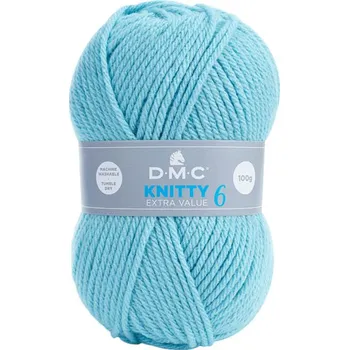 Příze Příze KNITTY 6 100g, azurová - odstín 741
