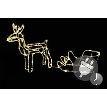 Vánoční světelná dekorace Nexos Trading 42990 dekorace sob 83 LED teplá bílá