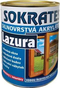 Lak na dřevo Sokrates Silnovrstvá akrylátová lazura 0,7 kg