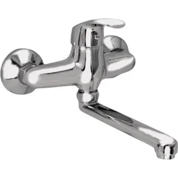 Vodovodní baterie SAGITTARIUS ZORA ZR 3115-100 dřezová nástěnná baterie rozteč 100 mm, ramínko 200 mm CHROM