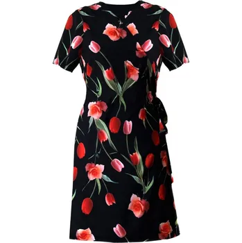 Dámské plavky Plážové šaty Betty 1454 9901 - Vestis černá s květy M