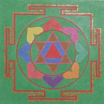 Radost v písku Šablona na pískování mandala 34 - bagla mukhi Varianta: 490 x 490 mm