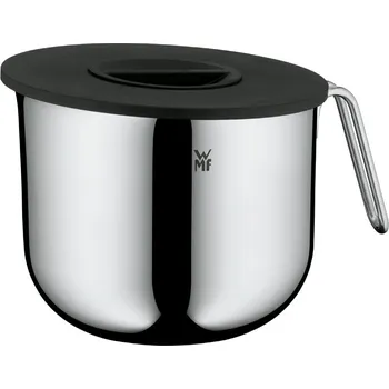 Míchací nerezová mísa s ochranným víkem - WMF (Míchací nerezová miska s víkem proti stříkání - WMF)