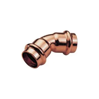 rozdělovač topení Cu lisovací oblouk 28/45° ii VODA P5041