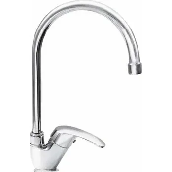 Vodovodní baterie SAGITTARIUS ZORA ZR 3113/T dřezová stojánková baterie, horní kulaté ramínko CHROM