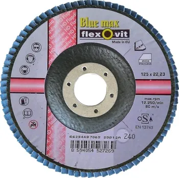 Toulec Lamelový kotouč 150x22 BLUE MAX Zrno: 40