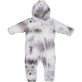 Kojenecká kombinéza Lodger Skier Botanimal Mist zimní kombinéza šedá