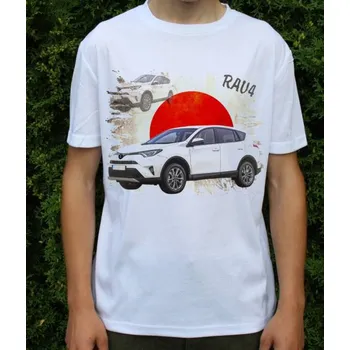 Pánské tričko tričko s autem Toyota RAV4 velikost: 116