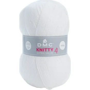 Příze Příze KNITTY 4 100g, bílá - odstín 961