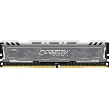 Operační paměť Recenze Crucial Ballistix Sport LT Grey 8 GB DDR4 2666 MHz (BLS8G4D26BFSBK)
