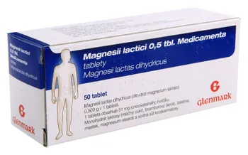 Lék na žaludek, slinivku a játra Magnesii Lactici 0,5 Medicamenta