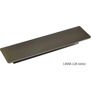 Nábytkové kování kovová úchytka LIANA 128,160, doprodej Varianta: LIANA 128 nerez, doprodej