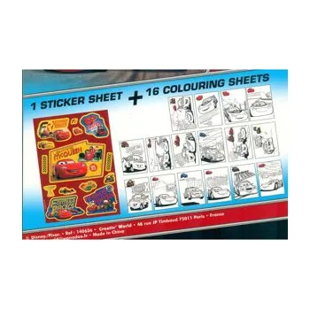 omalovánky OMALOVÁNKY SE SAMOLEPKAMI A4 - CARS