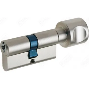 Vložka do dveří RICHTER vložka EURO PLUS 35/30K Nikl - knoflík na straně 30mm