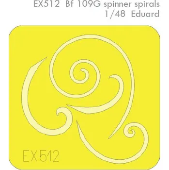 Plastikový model Eduard 1/48 Bf 109G spinner spirals (EDUARD)