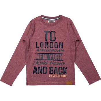 DUTCHJEANS CHLAPECKÉ TRIKO "LONDON" Barva: bordó, Velikost: 146
