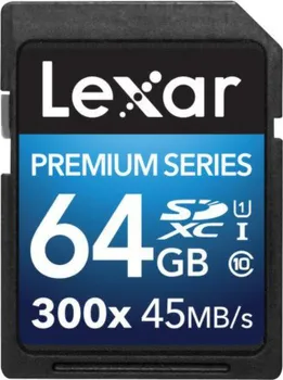 Paměťová karta Lexar SDXC 64GB 300x PlatinumII Class 10