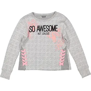 Dívčí mikina DUTCHJEANS DÍVČÍ MIKINA "CROSS" Barva: šedá, Velikost: 158